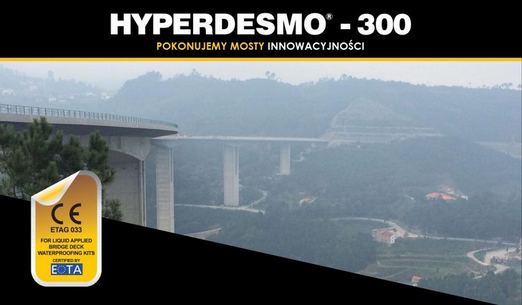 Izolacja płyt mostów - Hyperdesmo 300