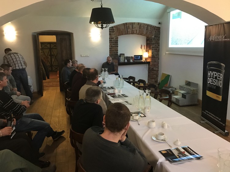 Szkolenie z aplikacji żywic poliuretanowych systemu Hyperdesmo Szkolenie z aplikacji żywic poliuretanowych systemu Hyperdesmo